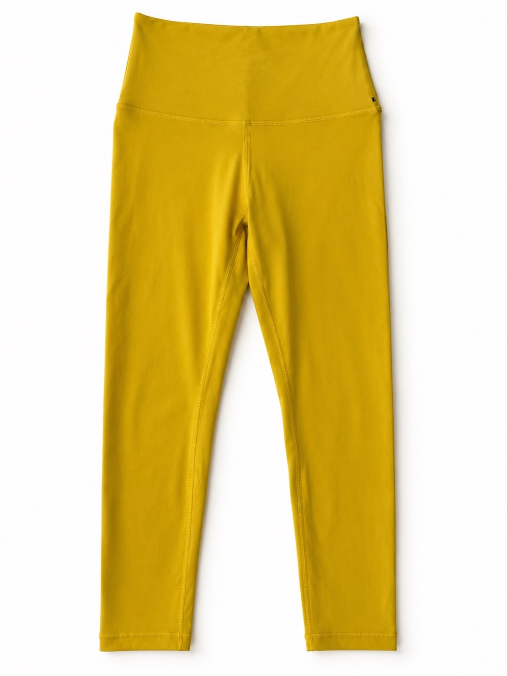 The ’Iwa Company Cropped Activewear Leggings XS Mustard Yellow High Rise